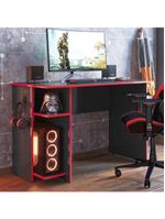 Mesa P/ Escritório E Gamer Preto Fosco/vermelho (387576)