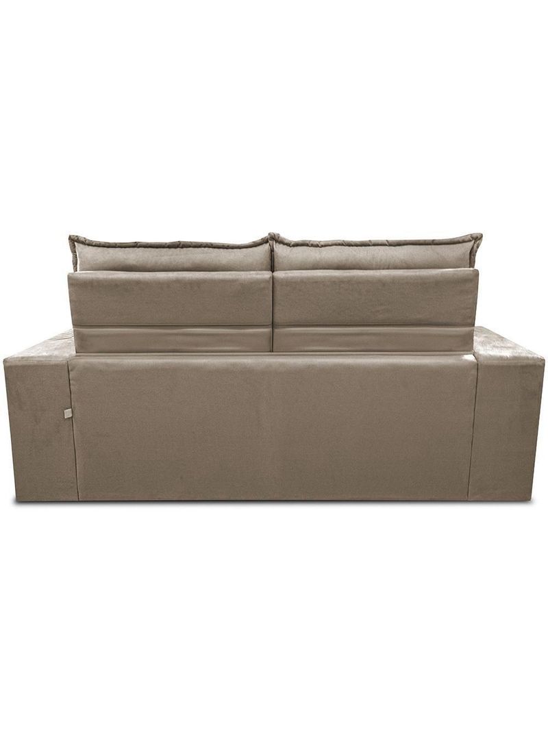 Sofá Retrátil E Reclinável 2,30m Essence Velusoft Bege Cama Inbox