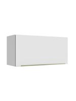 Armário aéreo 70 cm 1 porta branco/branco veludo lux madesa