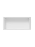 Armário aéreo 70 cm 1 porta branco/branco veludo lux madesa