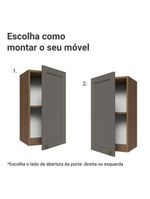 Armário aéreo 35 cm 1 porta  vik madesa