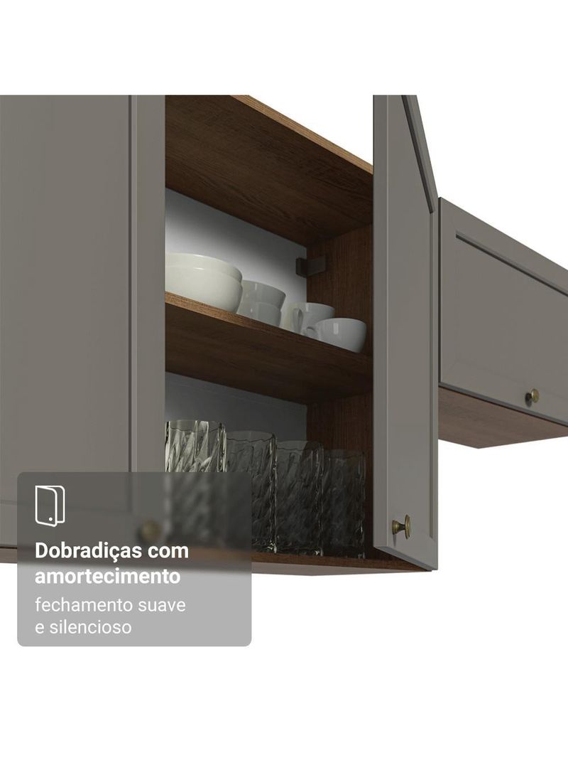 Armário aéreo 35 cm 1 porta  vik madesa