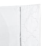 Jogo cama lençol santoro casal padrão micropercal 300 fios 4 peças - branco