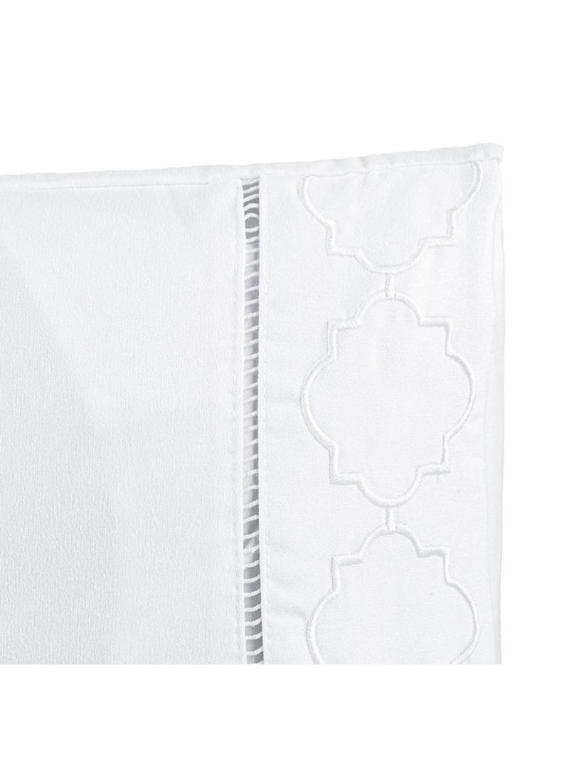 Jogo cama lençol santoro queen micropercal 300 fios 4 peças - branco