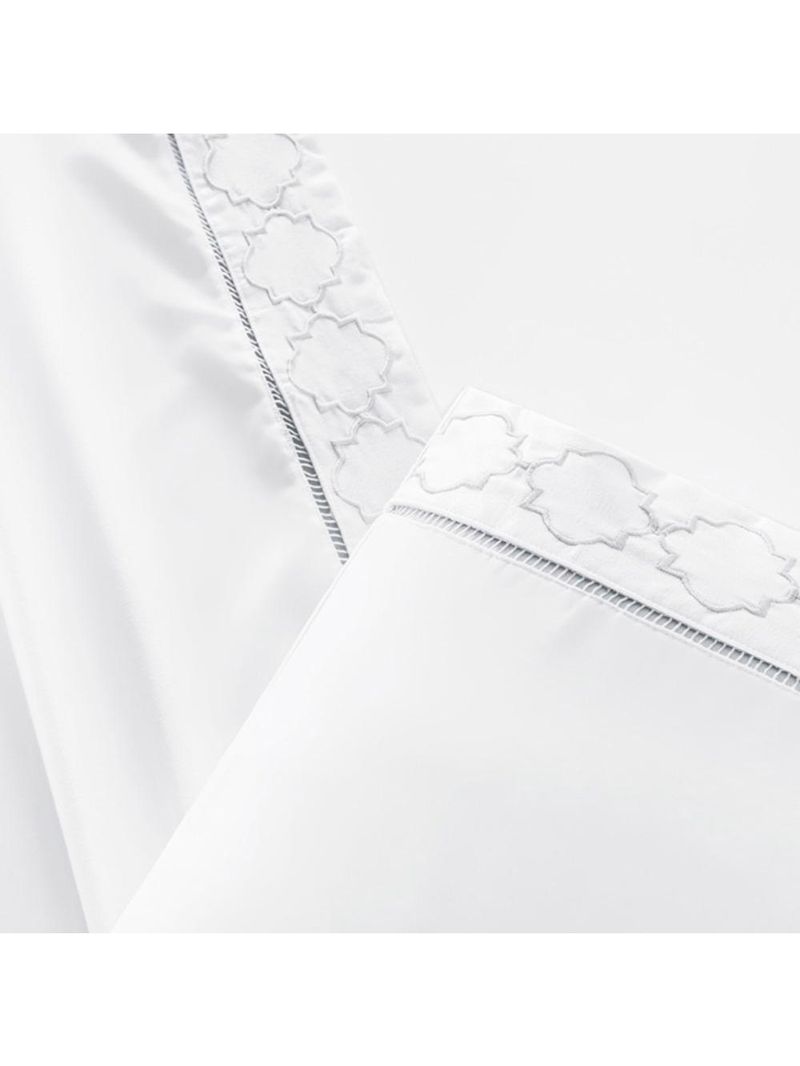 Jogo cama lençol santoro queen micropercal 300 fios 4 peças - branco
