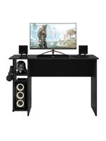 Mesa P/ Escritório E Gamer Preto Fosco (387537)