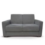 Sofá Estofado 2 Lugares Sala Estar Recepção Mariana Suede Cinza