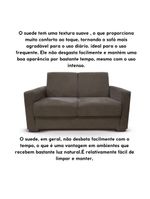 Sofá Estofado 2 Lugares Sala Estar Recepção Gabriela Suede Marrom