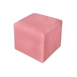Poltrona Decorativa Amamentação Balanço E Puff Bebê Suede Rosê