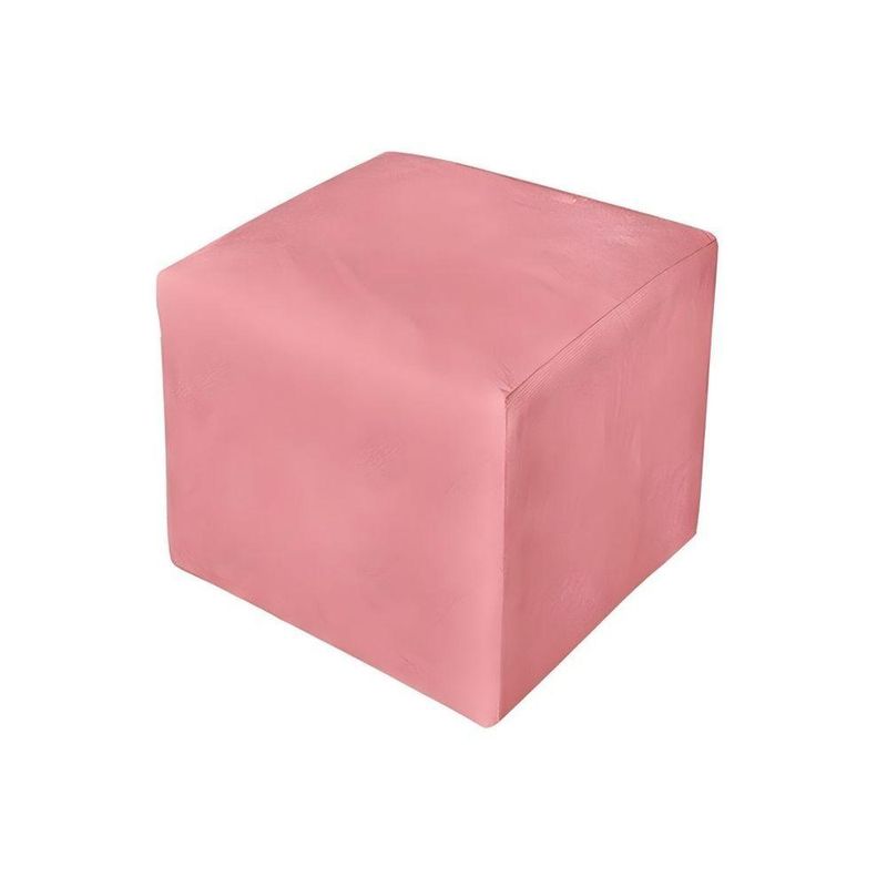 Poltrona Decorativa Amamentação Balanço E Puff Bebê Suede Rosê