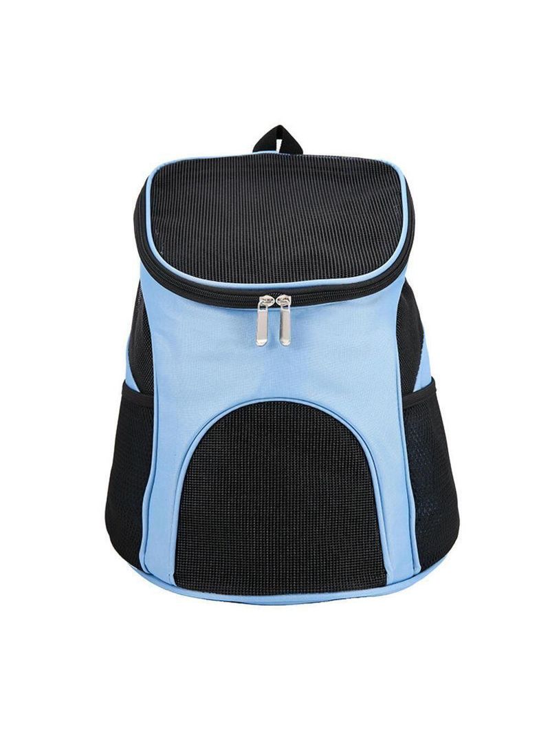 Mochila Passeio Caes Gatos Bolsa Transporte Pet Dog Bag Viagem Canguru Cachorros Petshop Azul