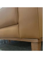 Sofá 2 Lugares Nilo Tecido Sintético Caramelo 175cm