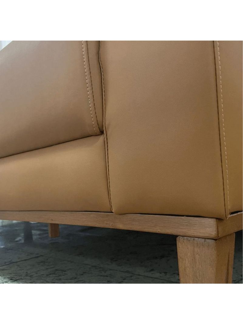 Sofá 2 Lugares Nilo Tecido Sintético Caramelo 175cm
