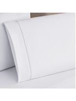 Jogo cama lençol home basic king 180 fios c/ ponto palito 4 peças - branco