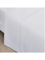 Jogo cama lençol home basic king 180 fios c/ ponto palito 4 peças - branco