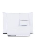 Jogo cama lençol home basic king 180 fios c/ ponto palito 3 peças - branco
