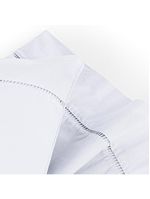 Jogo cama lençol home basic solteiro 180 fios c/ ponto palito 3 peças - branco