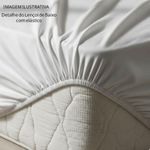 Jogo cama lençol fiore queen estampado 180 fios 100% algodão com babadinho 3 peças bege floral