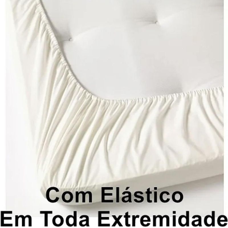 Jogo cama lençol brooklyn queen quadriculado micropercal 200 fios 3 peças - azul marinho