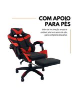Cadeira Gamer Stillus Ergonômica Com Apoio Para Os Pés