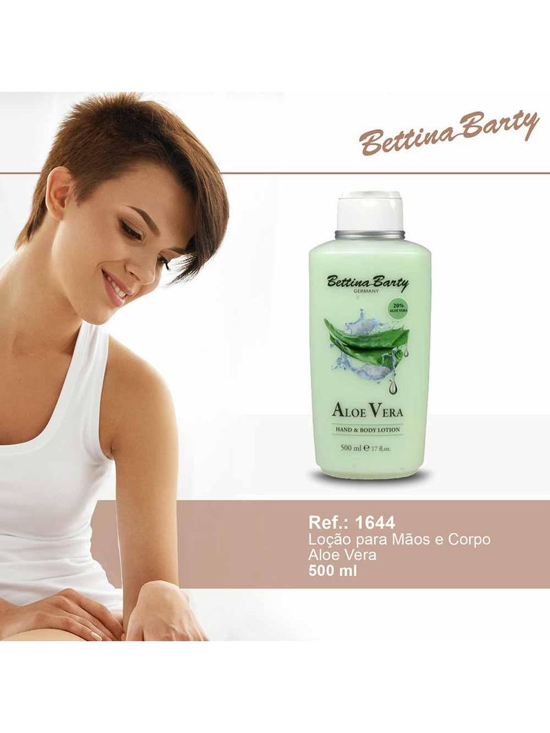 Loção hidratante para mãos e corpo bettina barty aloe vera
