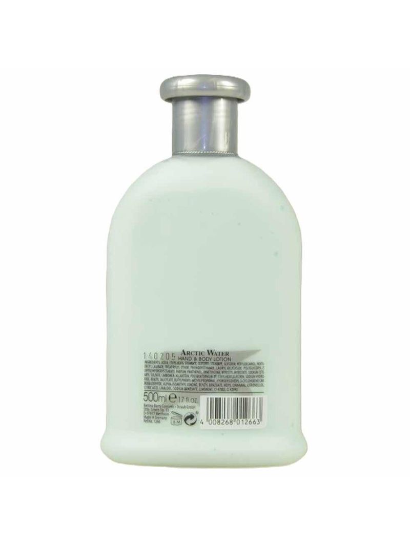 Loção hidratante para mãos e corpo bettina barty arctic water