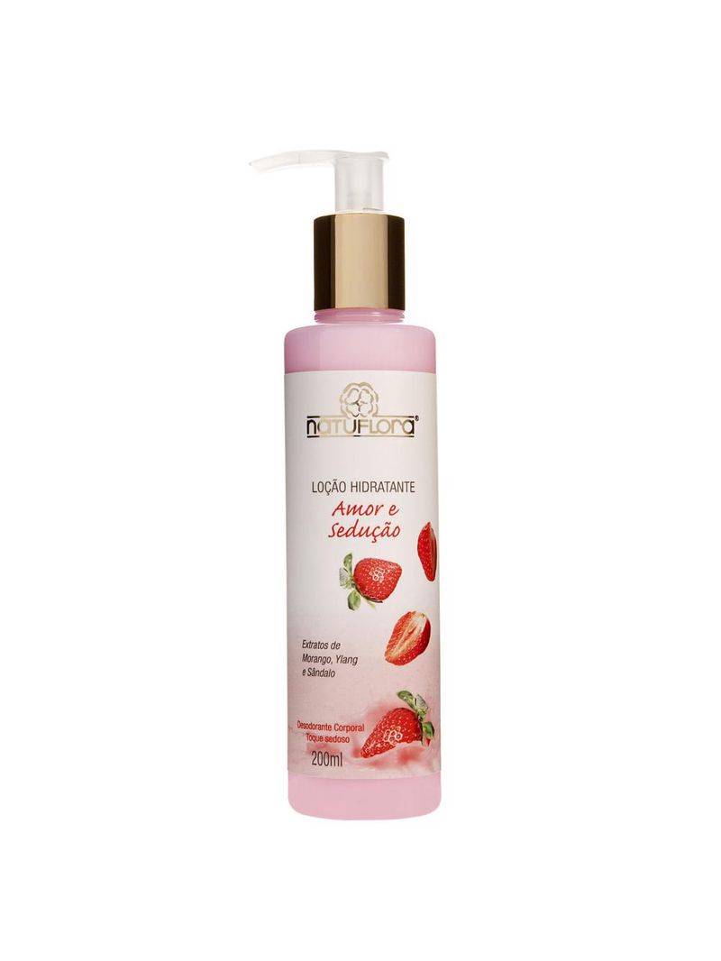 Loção hidratante amor & sedução natuflora - hidratante corporal