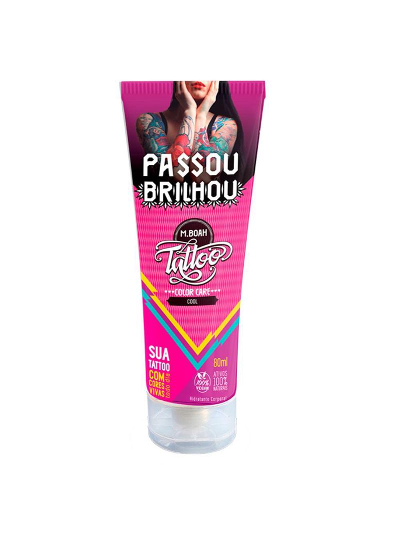 Hidratante para tatuagem mboah tattoo color care feminino