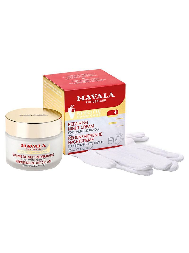 Creme reparador noturno para as mãos mavala repairing night cream