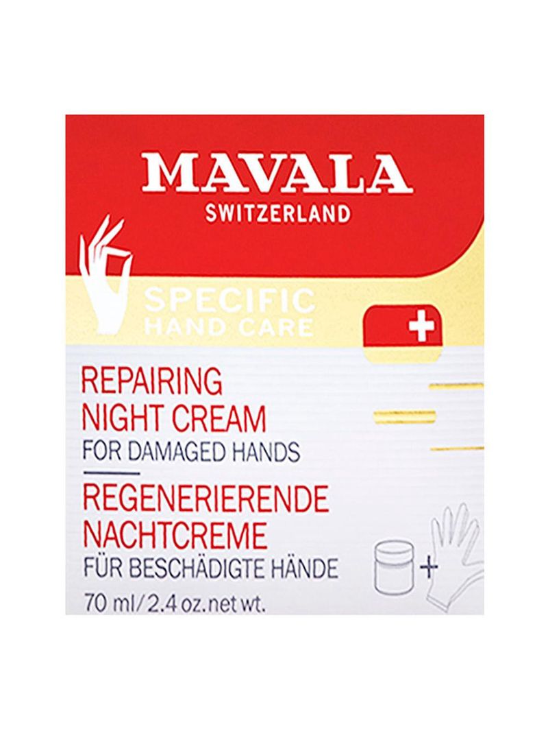 Creme reparador noturno para as mãos mavala repairing night cream