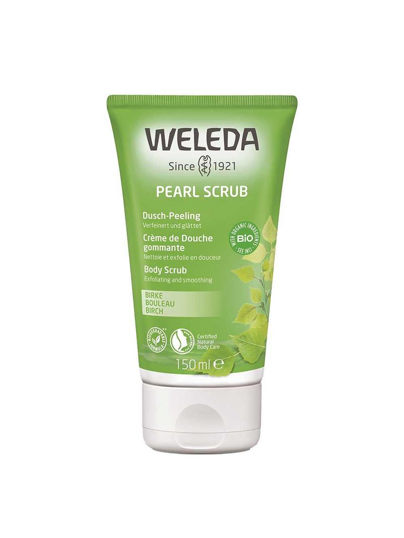 Esfoliante cremoso de bétula para o banho weleda - esfoliante corporal