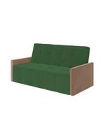 Sofá Cama Casal Paris Retrátil E Reclinável 2,10m Veludo Verde
