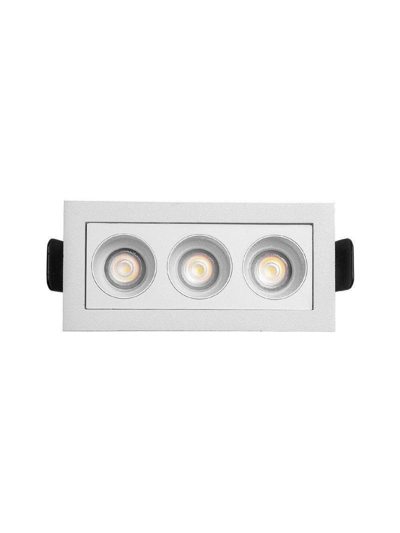 Spot De Embutir Nordecor Downlight Powerus Led Alto Irc 90 6w Bivolt Lente Branca 3000k