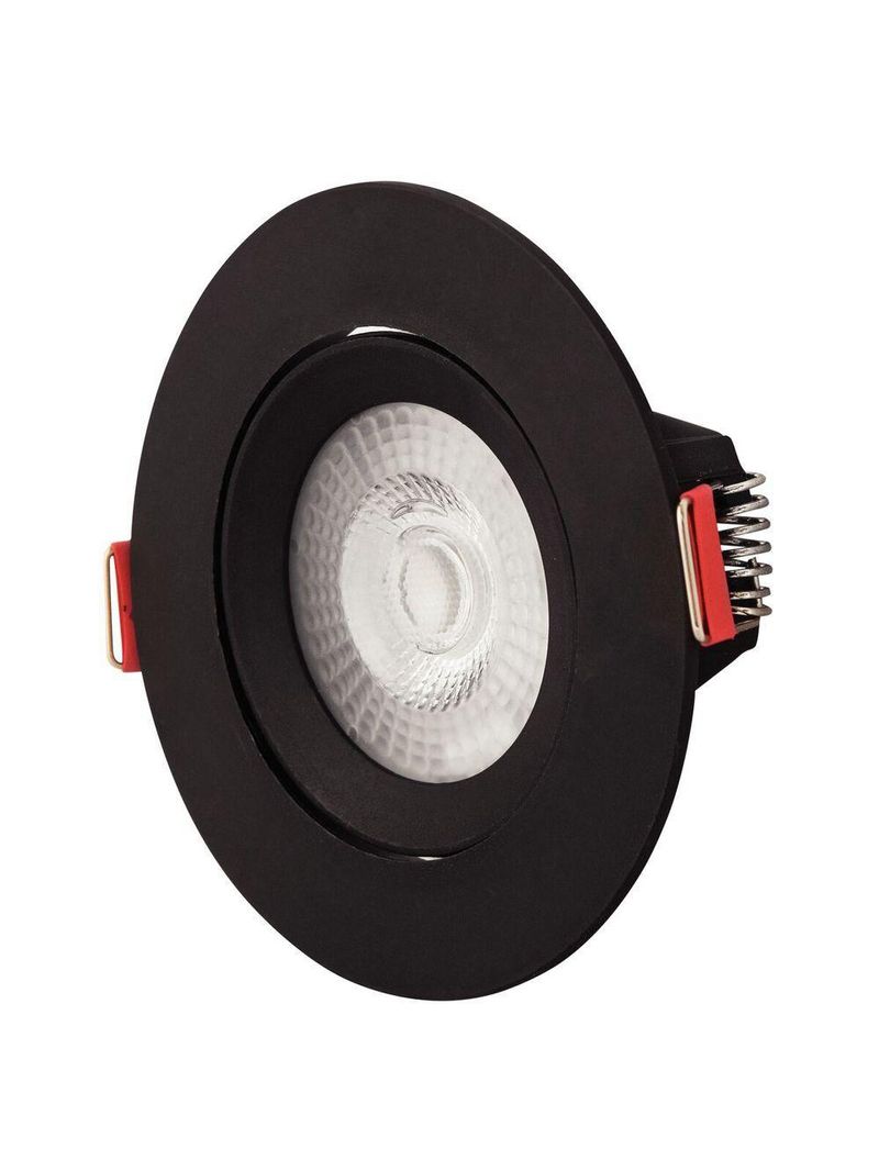 Spot Led Tramontina Redondo 3 W 6500 K Preto Com Luz Branca