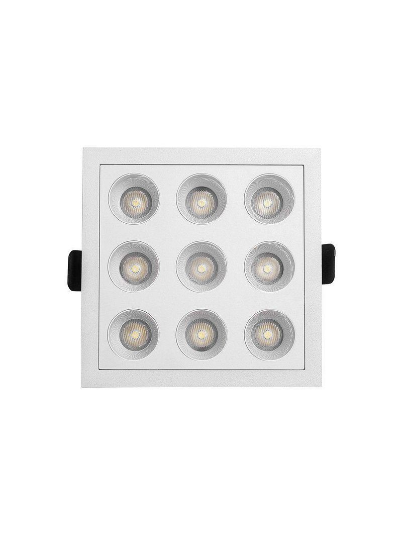 Spot De Embutir Nordecor Downlight Powerus Led Alto Irc 90 18w Bivolt Lente Branca 3000k