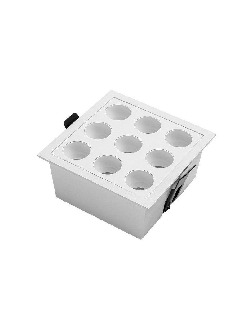 Spot De Embutir Nordecor Downlight Powerus Led Alto Irc 90 18w Bivolt Lente Branca 3000k