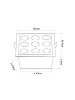 Spot De Embutir Nordecor Downlight Powerus Led Alto Irc 90 18w Bivolt Lente Branca 3000k
