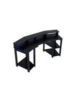 Mesa Computador Gamer ME4167 Preto/Azul - Tecno Mobili