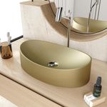 Cuba De Apoio Oval Canoa Bc47w Ouro Velho Matte Fosca Ouro Velho Matte Fosco