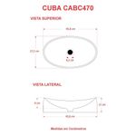 Cuba De Apoio Oval Canoa Bc47w Ouro Velho Matte Fosca Ouro Velho Matte Fosco