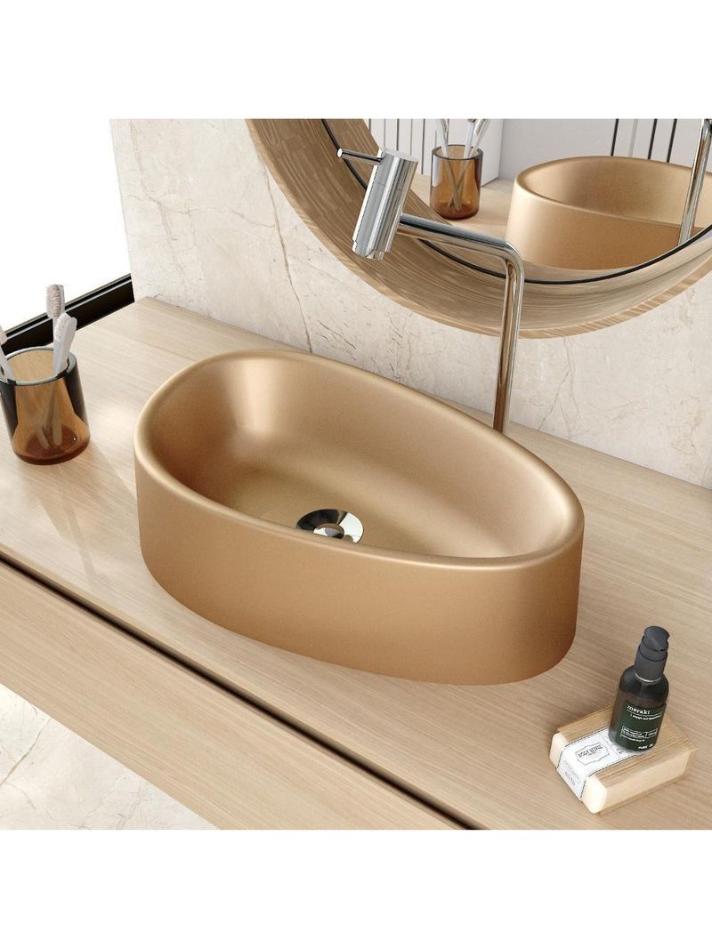 Cuba De Apoio Gota Bg43w Cobre Matte Fosca Cobre Matte Fosco