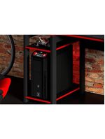 Mesa Computador Gamer  ME4152 Preto/Vermelho - Tecno Mobili