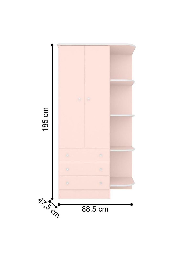 Jogo Completo Quarto De Bebê Arica Rosa Acetinado