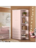 Jogo Completo Quarto De Bebê Arica Rosa Acetinado