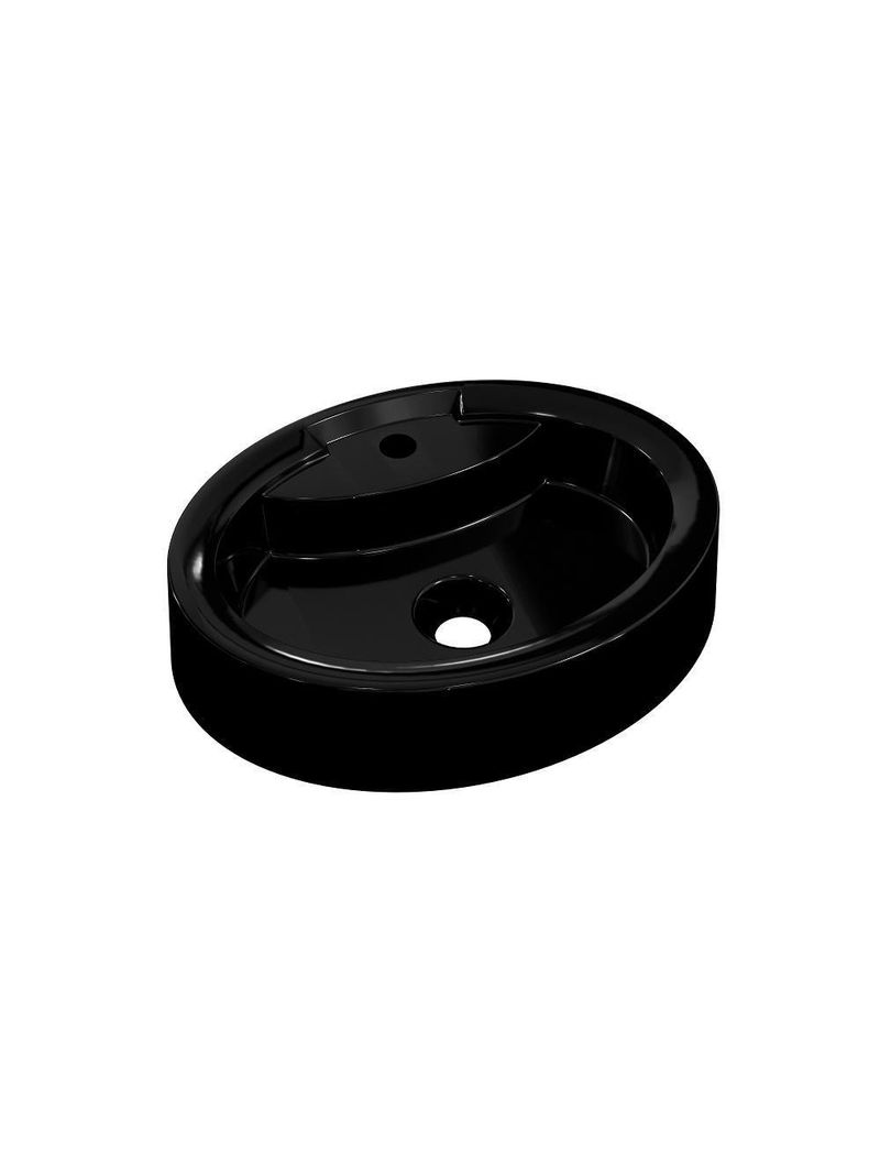 Cuba Apoio Oval Onix O43w Colorida Preto