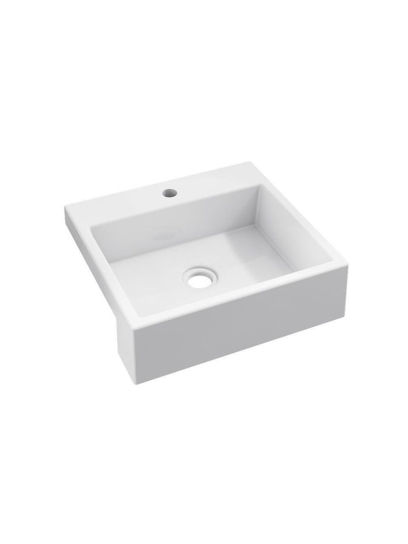 Cuba Semi Encaixe Quadrada Xq395w Colorida Branca