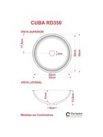 Cuba Apoio Redonda R35w Colorida Bege