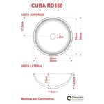 Cuba Apoio Redonda R35w Colorida Preto