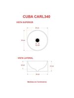 Cuba De Apoio Redonda Bl34w Branca Branco Gel