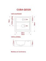 Cuba Quadrada Q32w Colorida Cinza